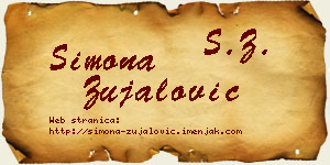 Simona Zujalović vizit kartica